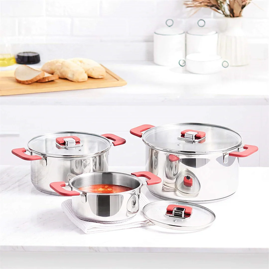 Belfry Kitchen Cadell 5 l Non-Stick Stainless Steel Round Casserole Dish with Lid