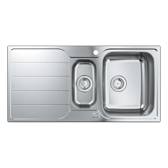 GROHE K500 stainless steel 1.5 bowl sink with drainer 31572SD1