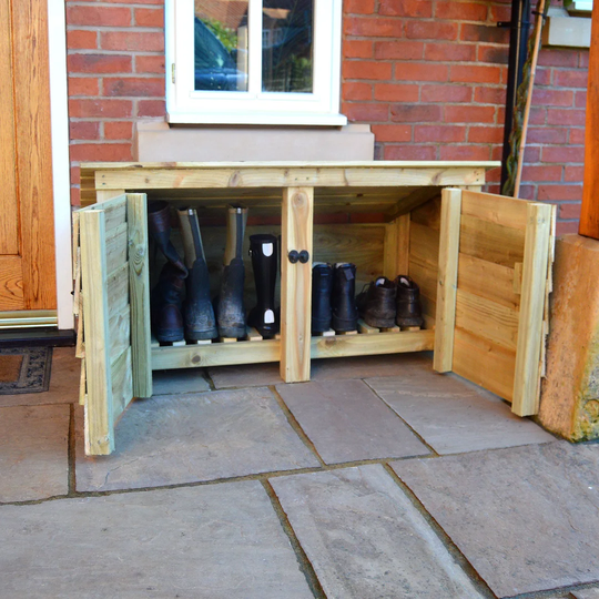 Meudon 114Cm W x 55Cm D Wood Log Store