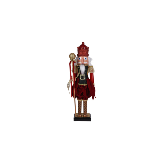 (60cm, Red Orb) Wooden Christmas Nutcracker Soldier Xmas Traditional Ornament Assorted Sizes