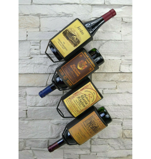 Ambler 4 Bottle Wall Mounted Wine Rack