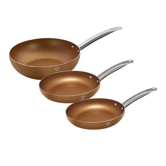 Le Chef Line 3 Piece Non-Stick Frying Pan Set