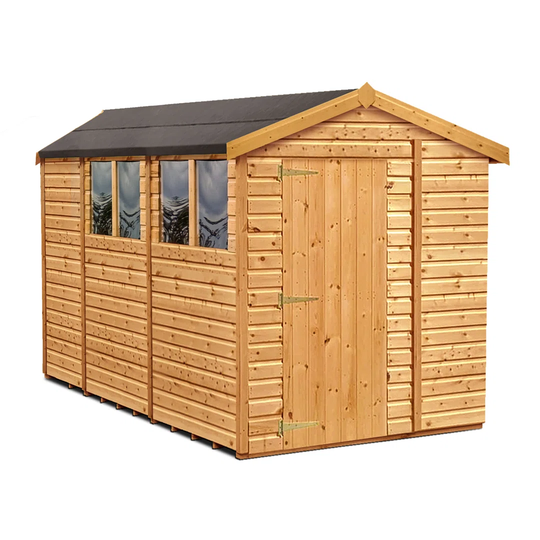 Alara 8ft. 10 in. W x 27ft. 6in. D Solid Wood Tongue & Groove Apex Garage Shed