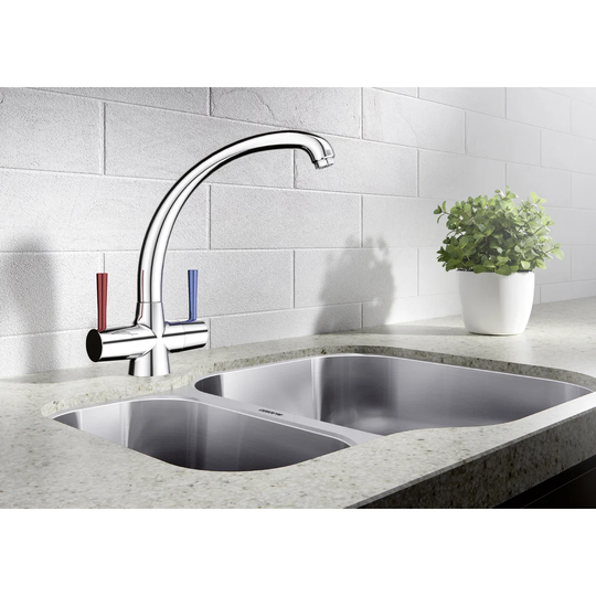 Focus Twin Lever Monobloc Tap
