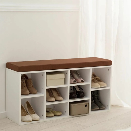 10 Pair Shoe Storage Bench