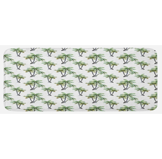Jaxony Tropical Retro Tropical Jungle Kitchen Mat