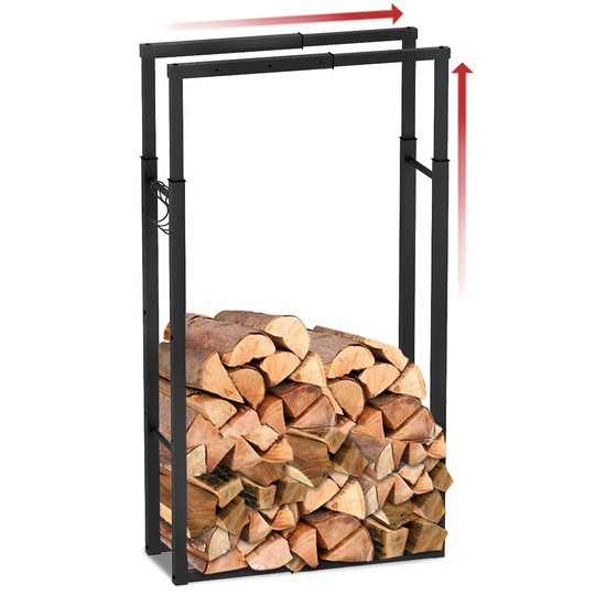 65Cm W x 25Cm D Metal Log Rack