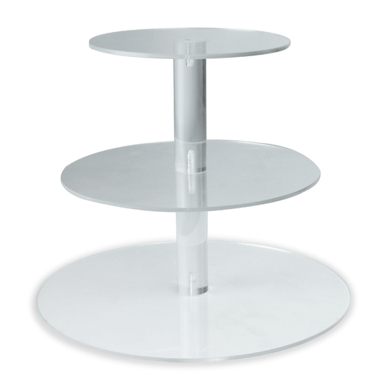 Acrylic Cupcake Stand 3 Tier Party Tableware Cake Display Afternoon Tea Pukkr