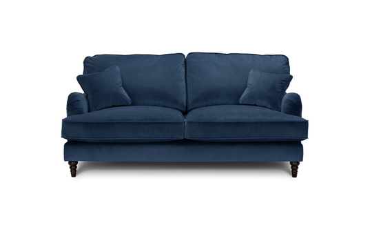 Habitat Matilda 3 Seater Velvet Sofa - Blue