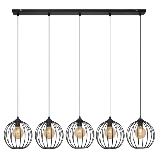 Heda 5-Light Kitchen Island Linear Pendant
