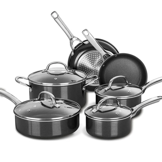 ALCA 10 Pieces Aluminum Non-Stick Cookware Set