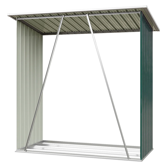 64.5'' W x 32.7" D Metal Log Store
