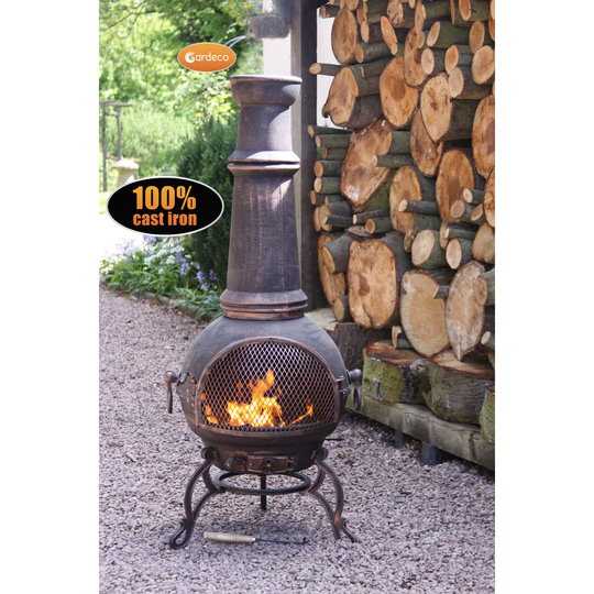 Cast Iron Charcoal Chimenea
