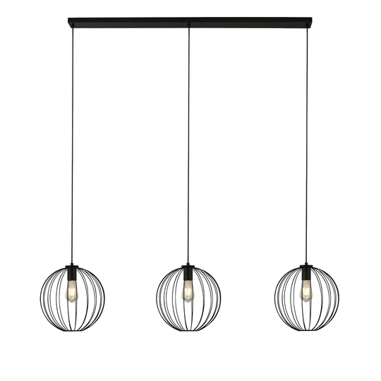 Gedda 3 - Light Kitchen Island Globe Pendant