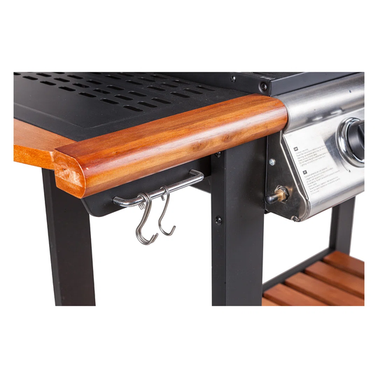 Tariffville Dakota Fields 4 - Burner Portable Natural Gas Infrared Grill with Side Burner
