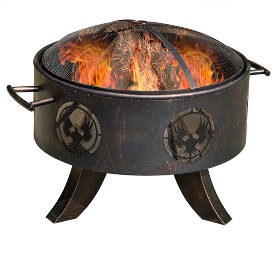 Weside 54Cm H x 76Cm W Steel Wood Burning Outdoor Fire Pit