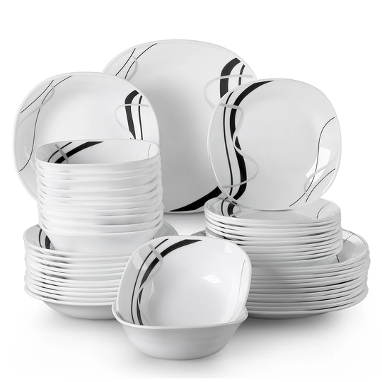 Fionc 48 Piece Dinnerware Set, Service for 12