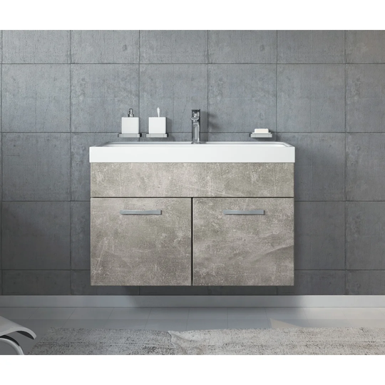 Rossi 80mm Wall Hung Single Vanity Unit