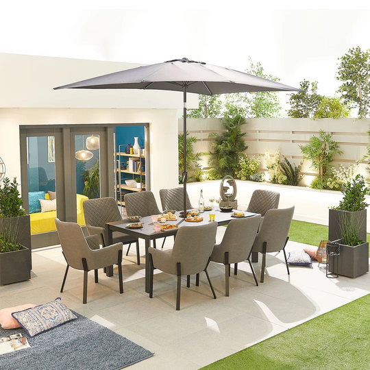 Ubly 8 Seater Dining Set with Cushions