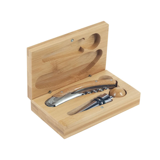 By SIGRIS Bamboo Box Opener- Kitchen Wine Stopper Bottle Opener Wine And Beer Collection Signes Grimalt