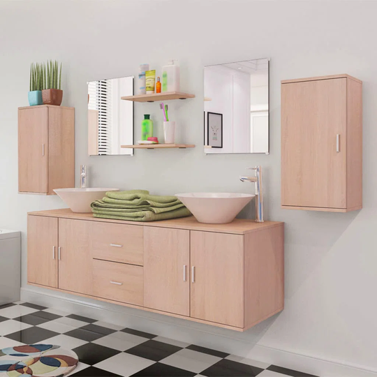 Isaurinda 11 Piece 420mm Bathroom Furniture Suite