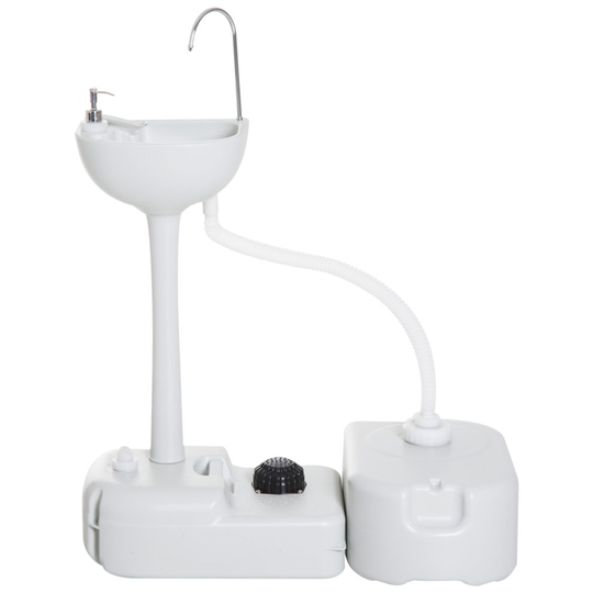 Outsunny 24L Portable Portable Hand wash Sink Hand Washing Basin Water