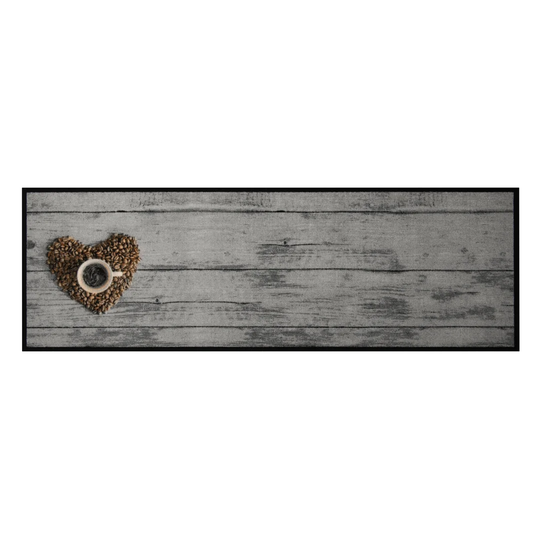 Coffee Bean Love Cook & Clean Kitchen Mat