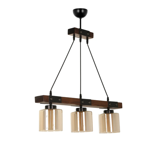 Mattias 3 - Light Kitchen Island Cylinder Pendant