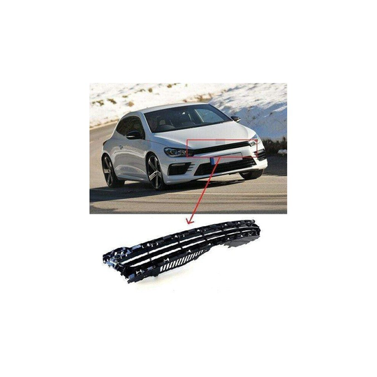 VW Scirocco R-Line 2014-2017 Main Centre Front Bumper Grille Black