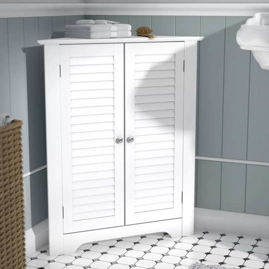 Waddon 65Cm W x 79Cm H x 45.7Cm D Free-Standing Bathroom Cabinet