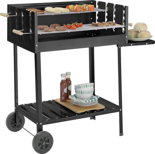 Argos Home Deluxe Charcoal Rectangle Steel Party BBQ