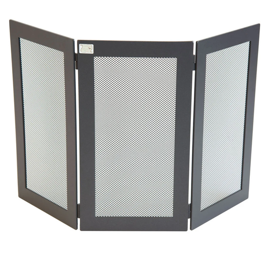 Lucien 3 Panel Iron Fireplace Screen