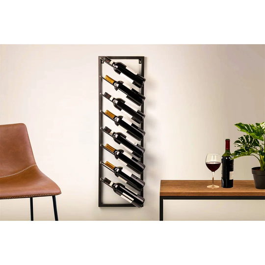 Wall Mounted Wine Rack For 8 Bottles Holder