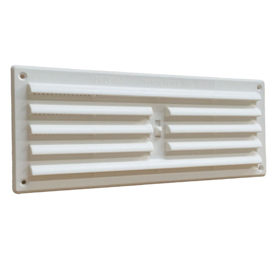 9" x 3" White Plastic Adjustable Air Vent Louvre Grille Cover Hit & Miss