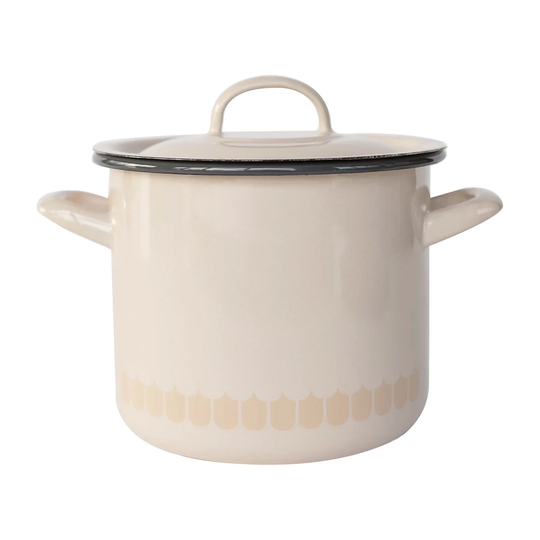 Muurla Vappu enamel casserole dish 2.5 L Beige