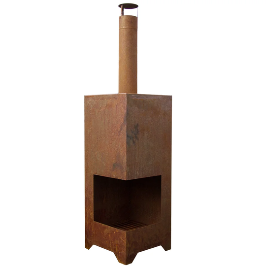 Hayner 158cm H x 40cm W Steel Outdoor Fireplace