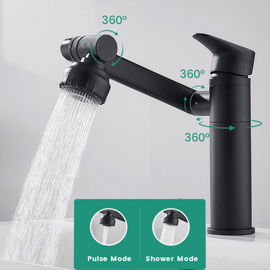 1080 Degree Basin Kitchen Bathroom Sink Faucet 2 In 1 Mixer Tapware