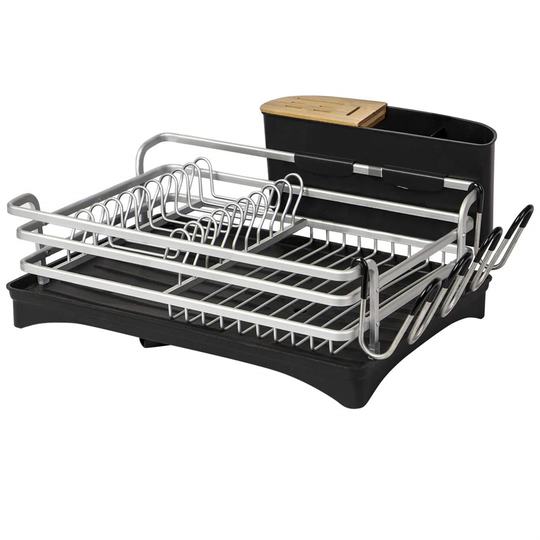Aluminum Unique 360° Swivel Spout Dish Rack