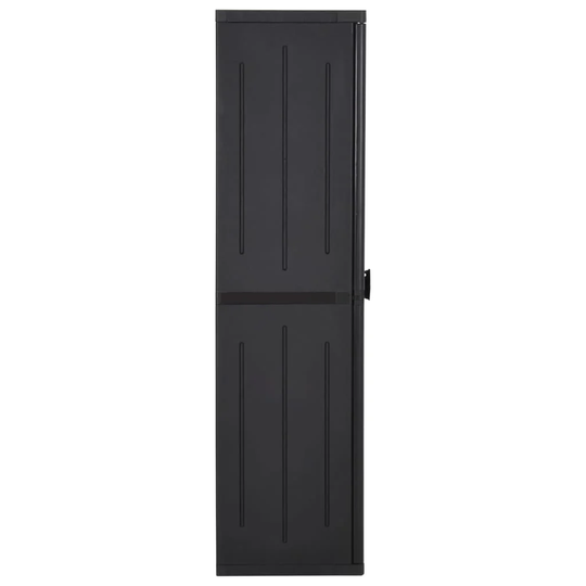 WFX Utility Garden Storage Cabinet Black 65X45x172 Cm PP