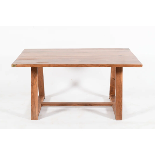 The Scandi Solid Acacia Wood Farmhouse Dining Table