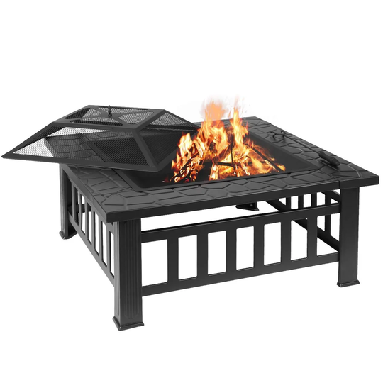 Accokeek 17.7Cm H x 31.9Cm W Iron Charcoal Outdoor Fire Pit