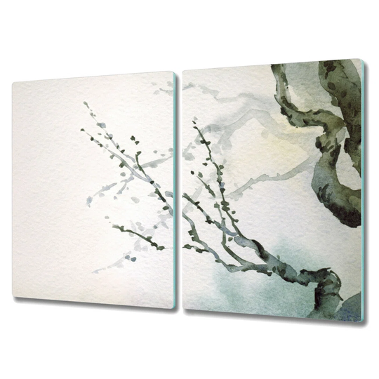 Enrik Tempered Glass Tree Branch Chopping Board