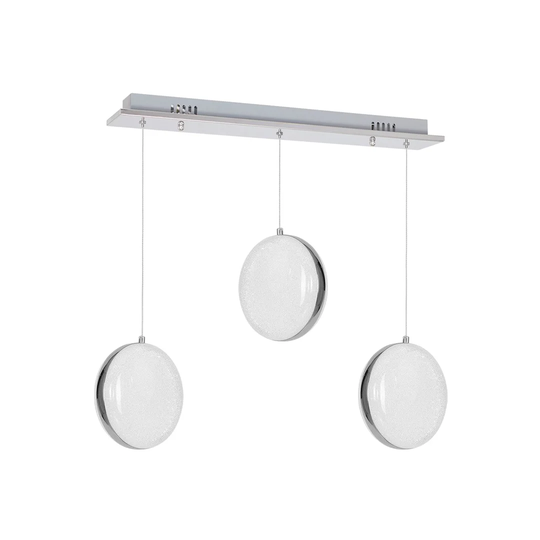 Kirwin 3-Light Kitchen Island Geometric LED Pendant