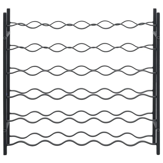 Mendelson 36 Bottle Floor Wine Bottle Rack in Black