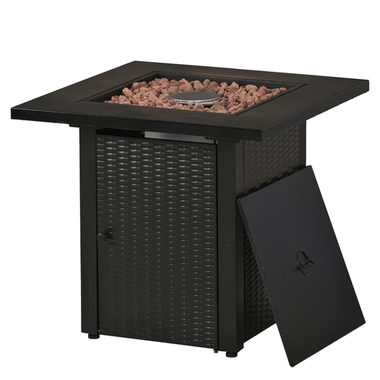 Dorota 64Cm H x 71Cm W Steel Propane Outdoor Fire Pit Table