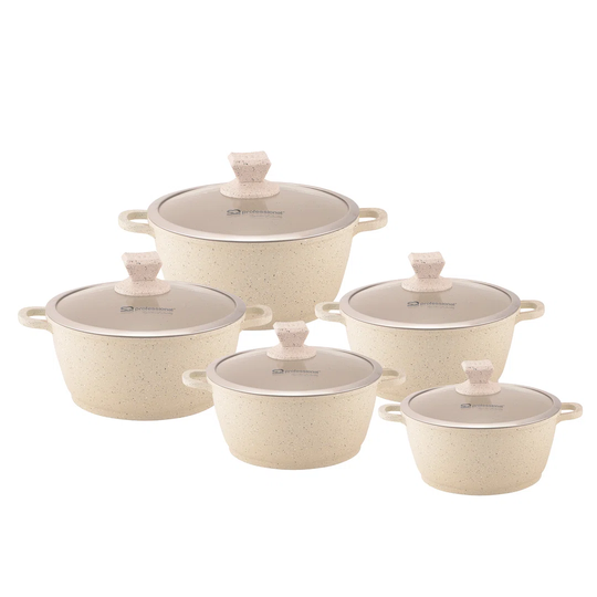 SQ Professional Nea Marbell 5pc Non-Stick Cookware Set