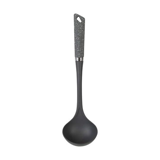 6-Piece Grey Kitchen Utensils Set | Non-Scratch Heat Resistant | BPA Free Plastic | Modern & Vibrant | Space Saving