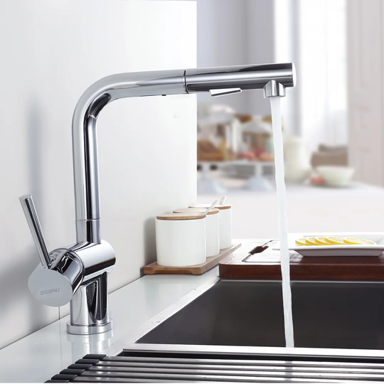 Pull Out Single Lever Monobloc Tap