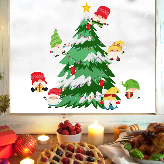 Xmas Tomte Gnome Wall Sticker