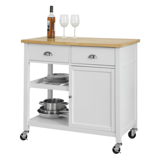 SoBuy® FKW62-WN, Kitchen Storage Trolley Kitchen Cabinet